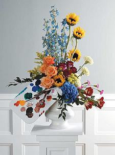 Painter's Pallet Design Floral 60-1